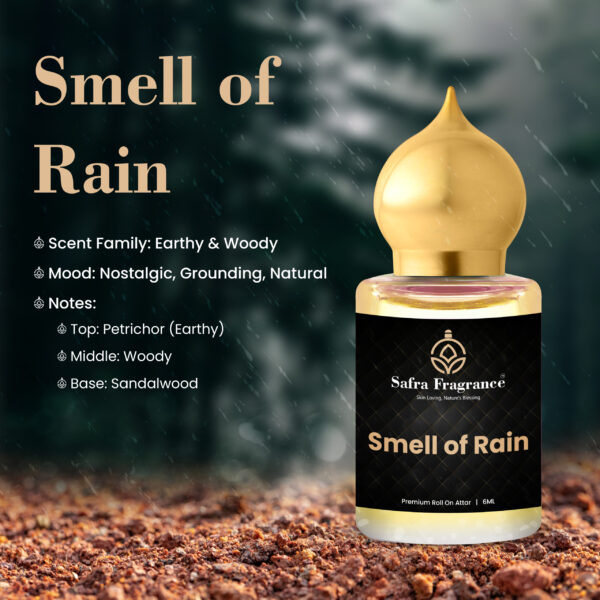 Smell of Rain Premium Long Lasting Non-Alcoholic Attar - 6ML - Image 2