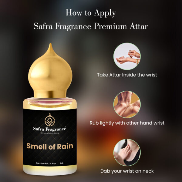 Smell of Rain Premium Long Lasting Non-Alcoholic Attar - 6ML - Image 5