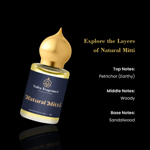 Natural Mitti Premium Long Lasting Non-Alcoholic Attar - 6ML - Image 5